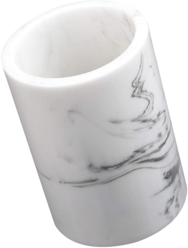 DoItool 1-Piece Family Toothbrush Mouthwash Holder with Marbling Gargle Cup