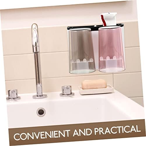 Wall-Mounted Toothbrush Holder No Drilling Easy bathroom storage