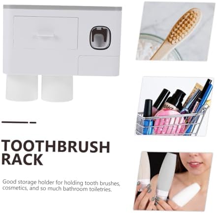 DECHOUS Space Saving Wall-Mounted Toothbrush Holder