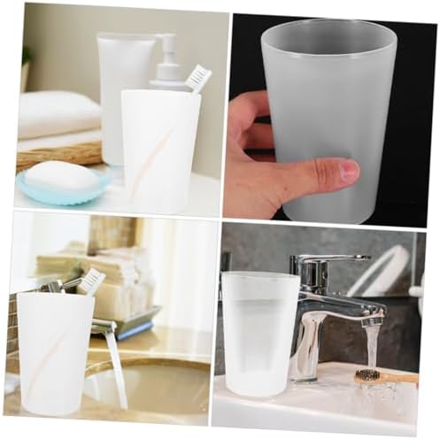 Stylish 12-Pack Reusable Bathroom Cups for Home Travel