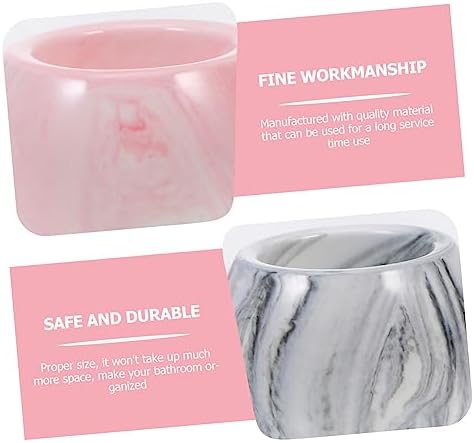 Healifty 3-Piece Ceramic Electric Toothbrush Holder Pack for Bathrooms