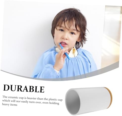 Elegant Ceramic Toothbrush Cup