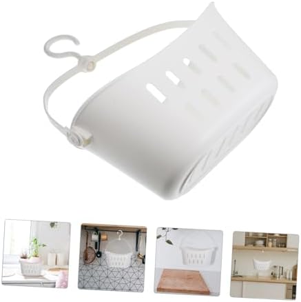 Mikinona Small Plastic Hanging Basket for Organizing Bathroom Kitchen Supplies