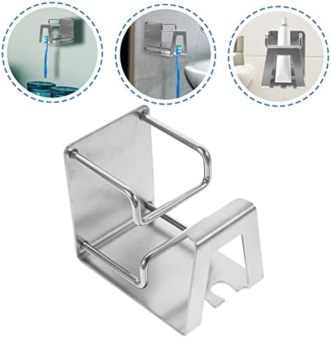 Stainless Steel Wall-Mounted Toothbrush and Cup Holder