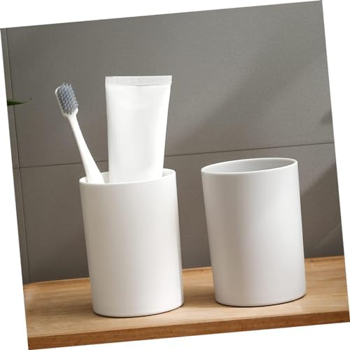 Cabilock Reusable Stylish Bathroom Tumbler Cup Set for Toothbrush Mouthwash