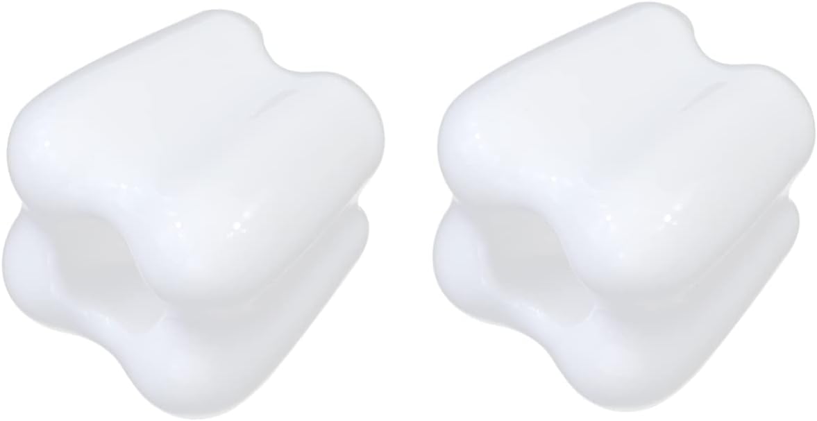 4-Piece Tooth Shaped Toothbrush Holder for Kids White