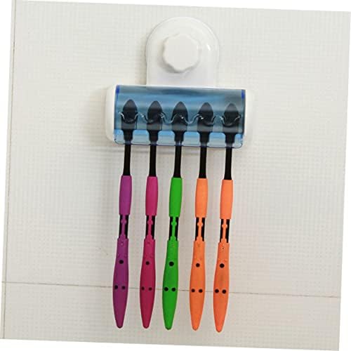 Elegant Wall-Mounted Toothbrush Holder with Suction Cup