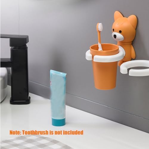 Mini Cartoon Fox Toothbrush Holder