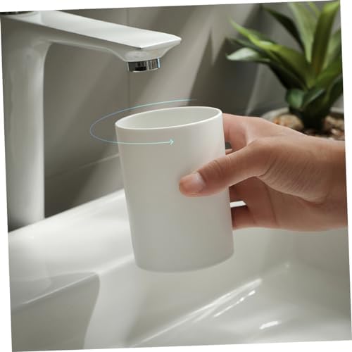 Stylish Reusable Double Toothbrush Holder Cups for Bathroom Kitchen Use Unbreakable Safe