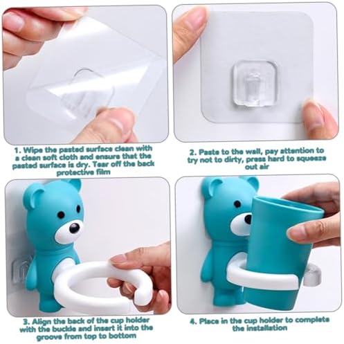 Cute Bear Toothbrush Holder for Kids