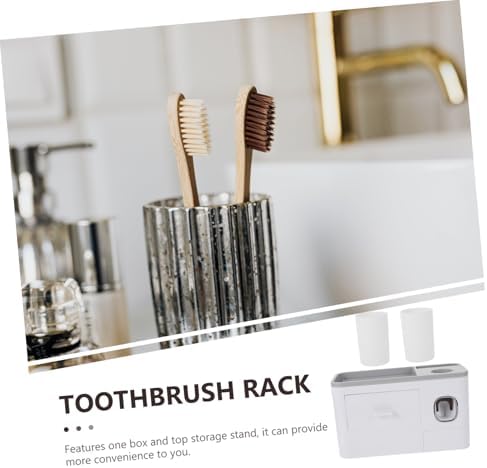Stylish Wall-Mounted Toothbrush Holder with Storage Case for EasyOrganization