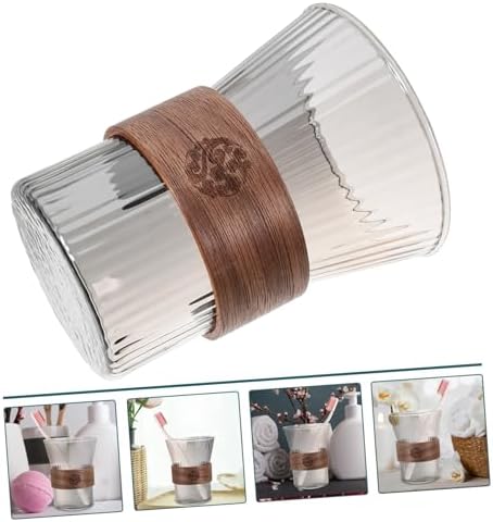 Multipurpose Reusable Glass Toothbrush Cup