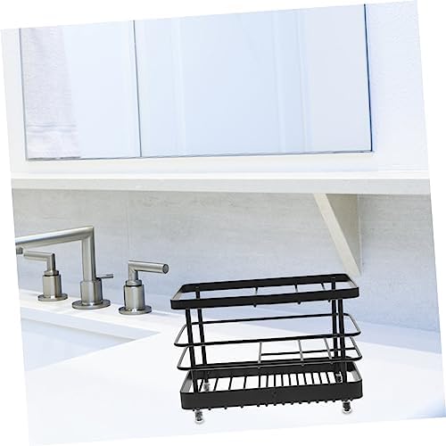 Unomor Toothbrush Drain Rack Metal Functional Tidy Shower Holder