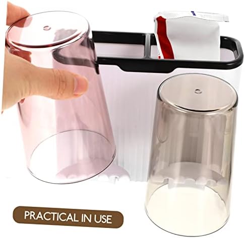 Wall-Mounted Toothbrush Holder No Drilling Easy bathroom storage