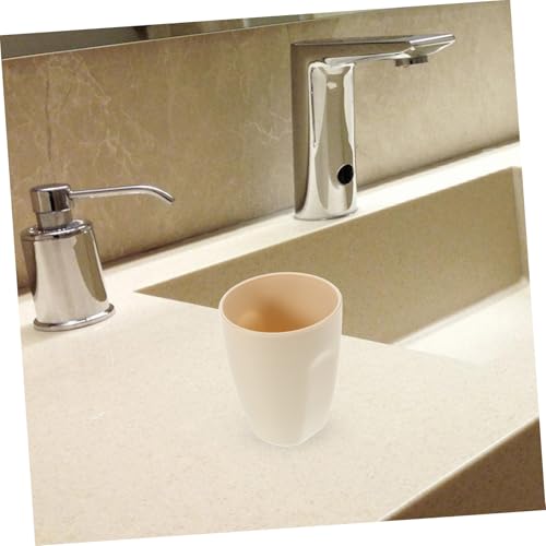 Bathroom Tumbler Toothbrush Holder Beige