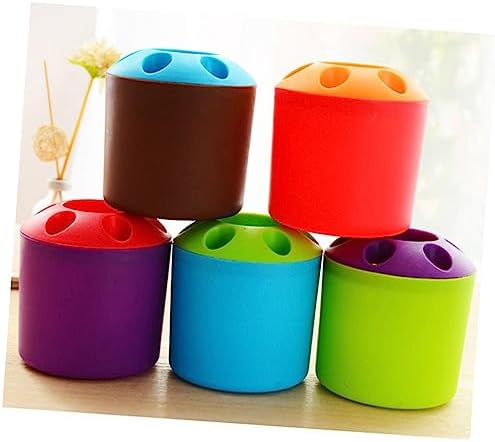 STOBAZA - Large Toothbrush Holder with Toothpaste Storage - Easy Bathroom Organizer