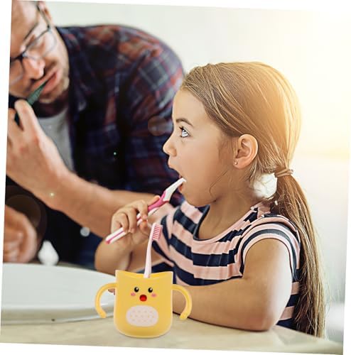 Ergonomic Cartoon Toothbrush Cup tumbler for Boys Durable Easy to Clean