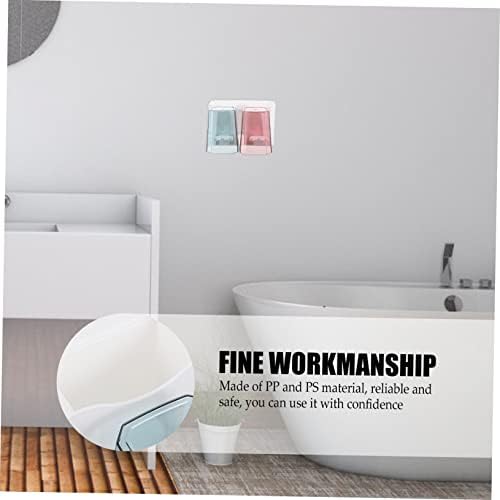 Cabilock Wall Mounted Cup Holder for Bathroom Storage