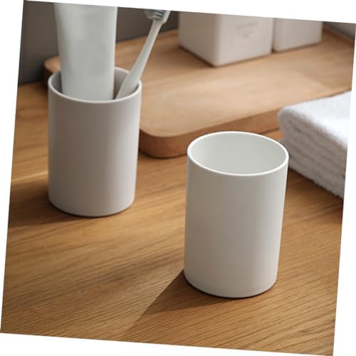 Happyyami 2Pcs Bathroom Tumbler Cups Reusable Unbreakable Multi Purpose Toothbrush and Drinking Cup