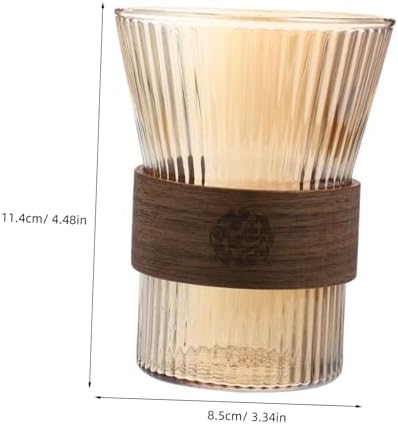 Vosarea Glass Toothbrush Cup with Ergonomic Design