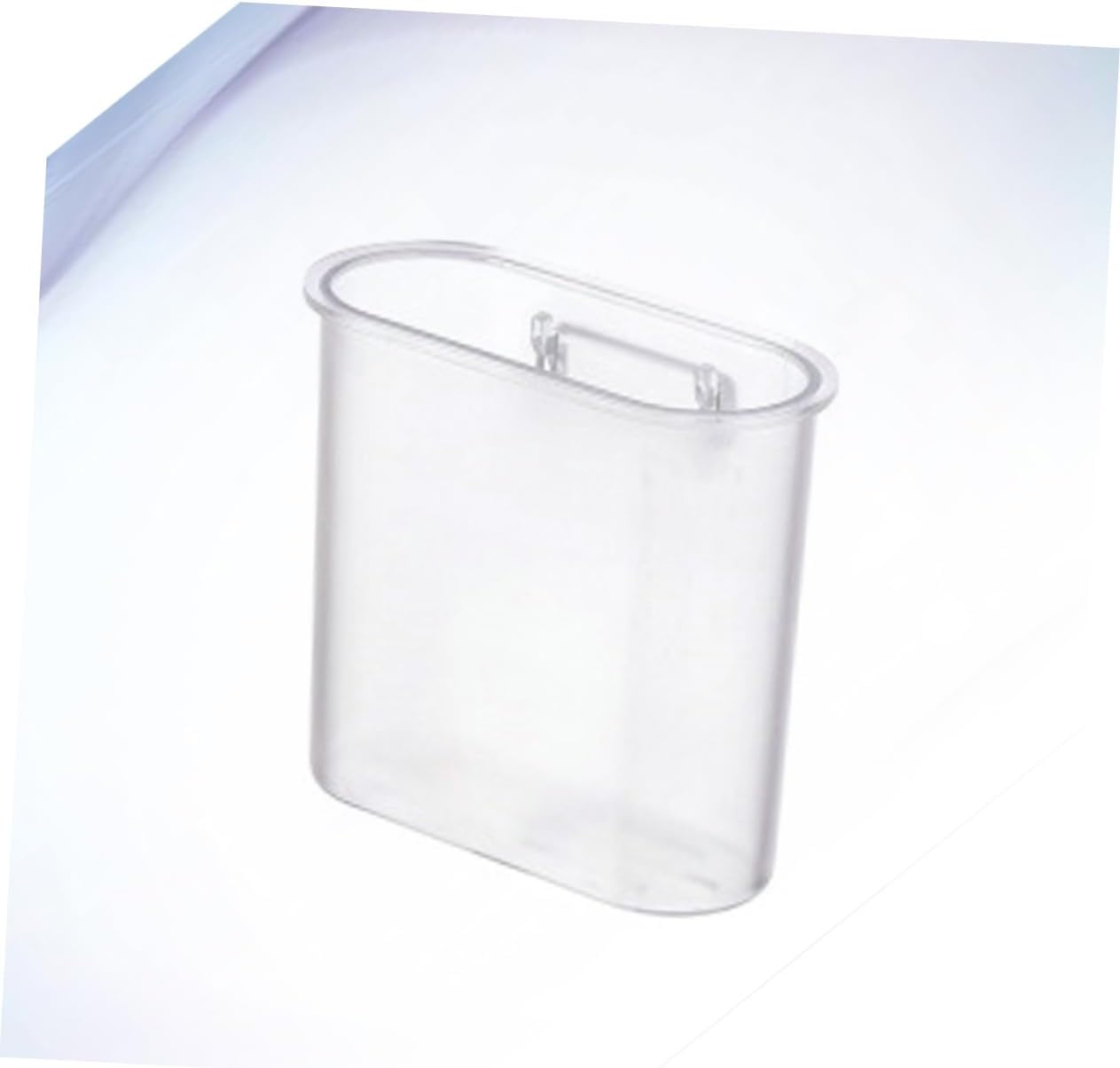Hoement Transparent White Toothbrush Storage Shelf
