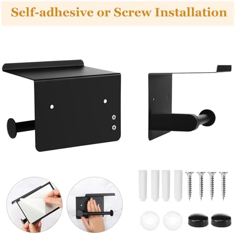 6-Piece Adhesive Shower Caddy Durable Stylish