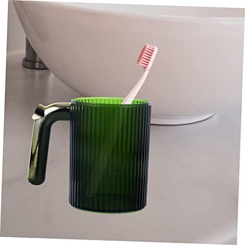 Collapsible Gold-Plated Handle Oral Care Toothbrush Cup