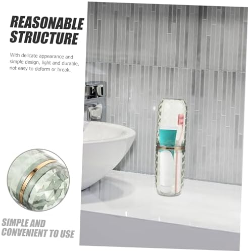 TOVINANNAPortable Toothbrush Case with Multi-Purpose Travel Holder for Business Trips