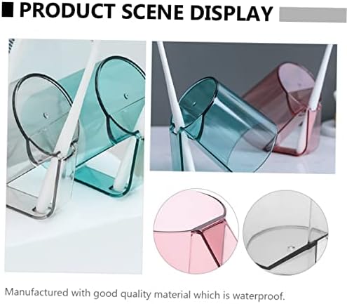 3-Piece Set of Sky Blue Toothbrush Holder