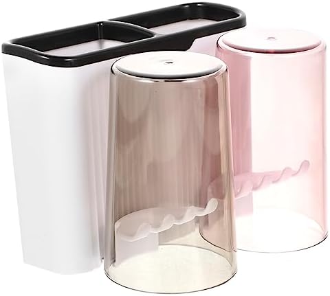 Wall-Mounted Toothbrush Holder No Drilling Easy bathroom storage