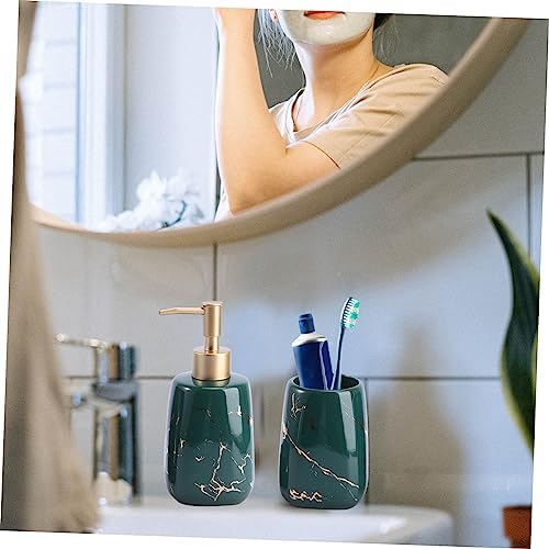 Elegant 3-Piece Bathroom Set - Soap Dish Lotion Toothbrush Holder