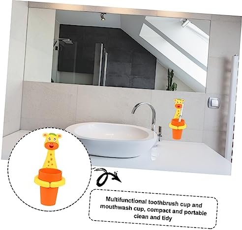 IWOWHERO 1-Pack No Punching Toothbrush Cup Holder
