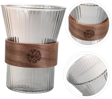 HAKIDZEL Elegant Glass Toothbrush Cup
