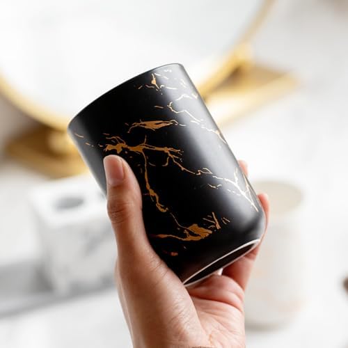 Marble Toothbrush Holder Dishwasher Safe Organizer for Bathroom