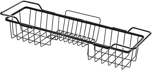 Adjustable Metal Over-the-Tub Caddy for Bathroom Accessories