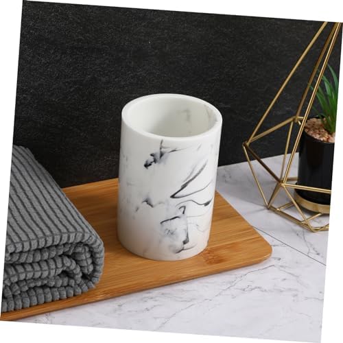 Unique Gargle Cup - Adorable Marbling Bathroom Brush Holder for Kids