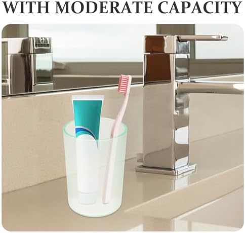 Comfort Design LIFKICH Transparent Toothbrush Cup Gargle Mug for Adults