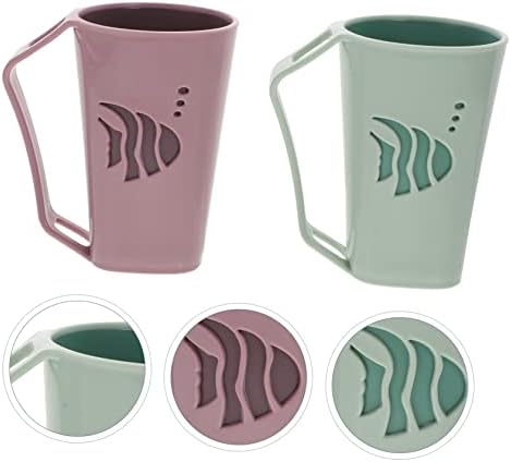2-Piece Reusable Bathroom Cups for Tooth Rinsing