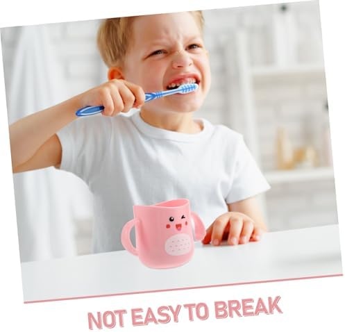 Cartoon Toothbrush Holder for Kids Dinosaur Shaped Reusable Plastic Toothbrush Cup