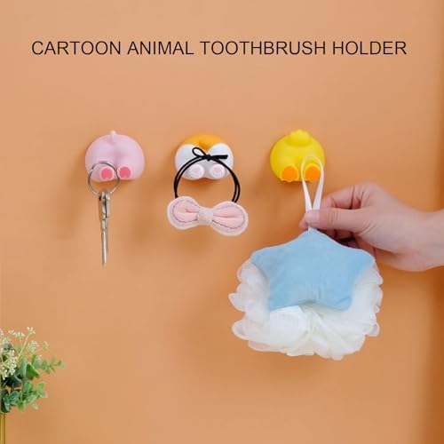 OP PWONG Cute Animal Toothbrush Holder