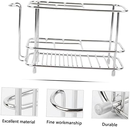 1pc Stainless Steel Shower Rack Toothbrush Holder