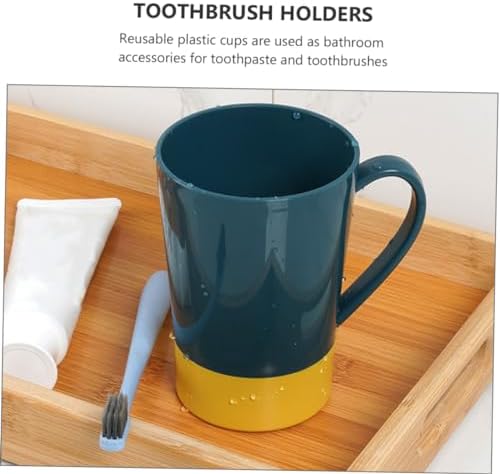Stylish 4-Pack Reusable Toothbrush Holder Cups for Travel Camping