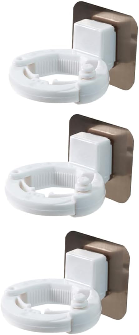 Cabilock 3pcs Wall Mounted Shower Gel Bottle Rack