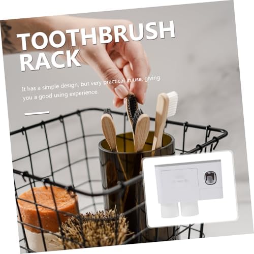 DECHOUS Space Saving Wall-Mounted Toothbrush Holder