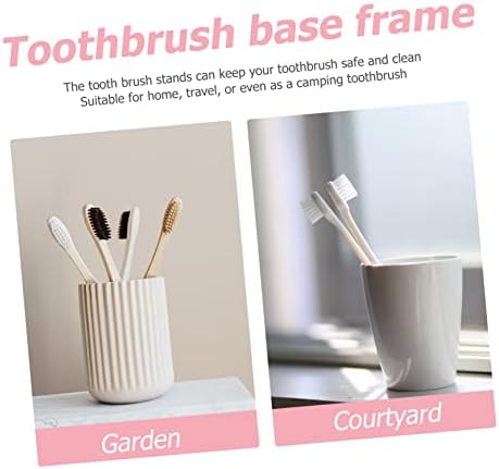 3Pcs Ceramic Electric Toothbrush Holder Marbling Design for Bathroom