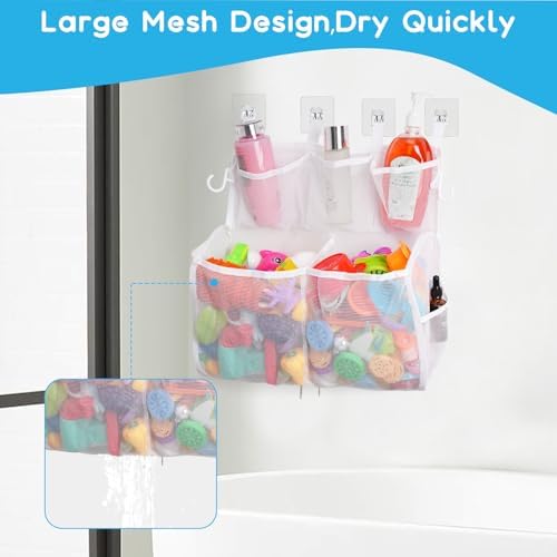 Quick Release Space-Saving Bath Toy Organizer - Durable Easy to Use