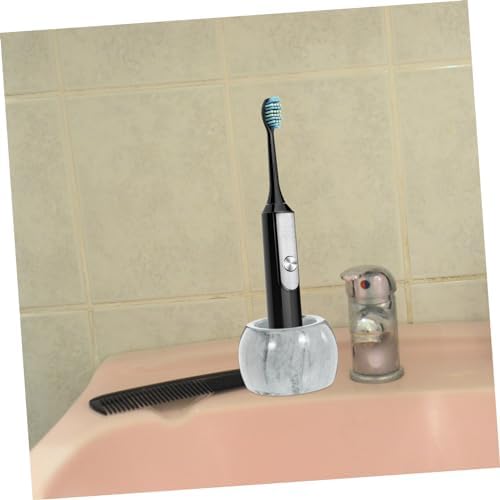 ABOOFAN 2Pcs Marble Ceramic Toothbrush Holder for Bathroom Storage