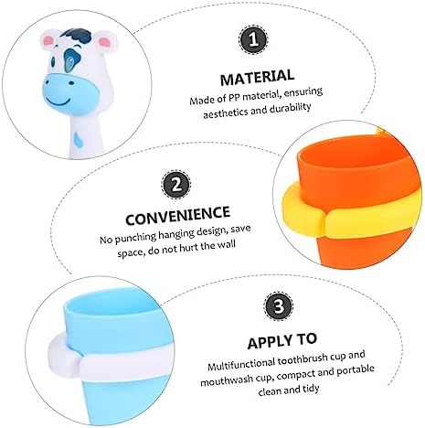 CUTE Cartoon Animal Toothbrush Holder for Bathroom