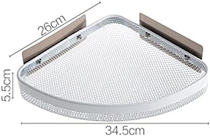 Durable Corner Bathroom Shelf White