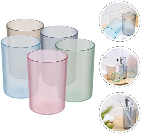 Modular Plastic Toothbrush Mouthwash Holder Grey